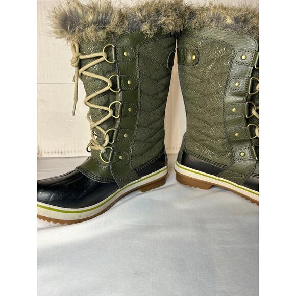 Sorel Tofino Il Boot Women’s Size 6.5 Peatmoss Green Black NWOT - Picture 3 of 10